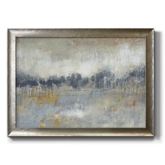 17 Stories Cool Grey Horizon II Framed On Canvas Print Wayfair